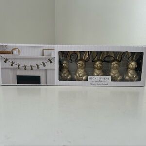 Becki Owens Golden Easter Bunny Garland Decorative Elegant Springtime
